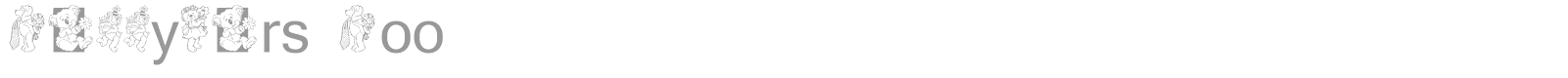 Teddybers Too font preview